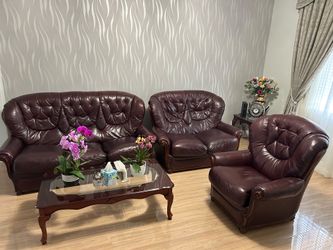 Couches with matching coffee table and 2 Small side Tables