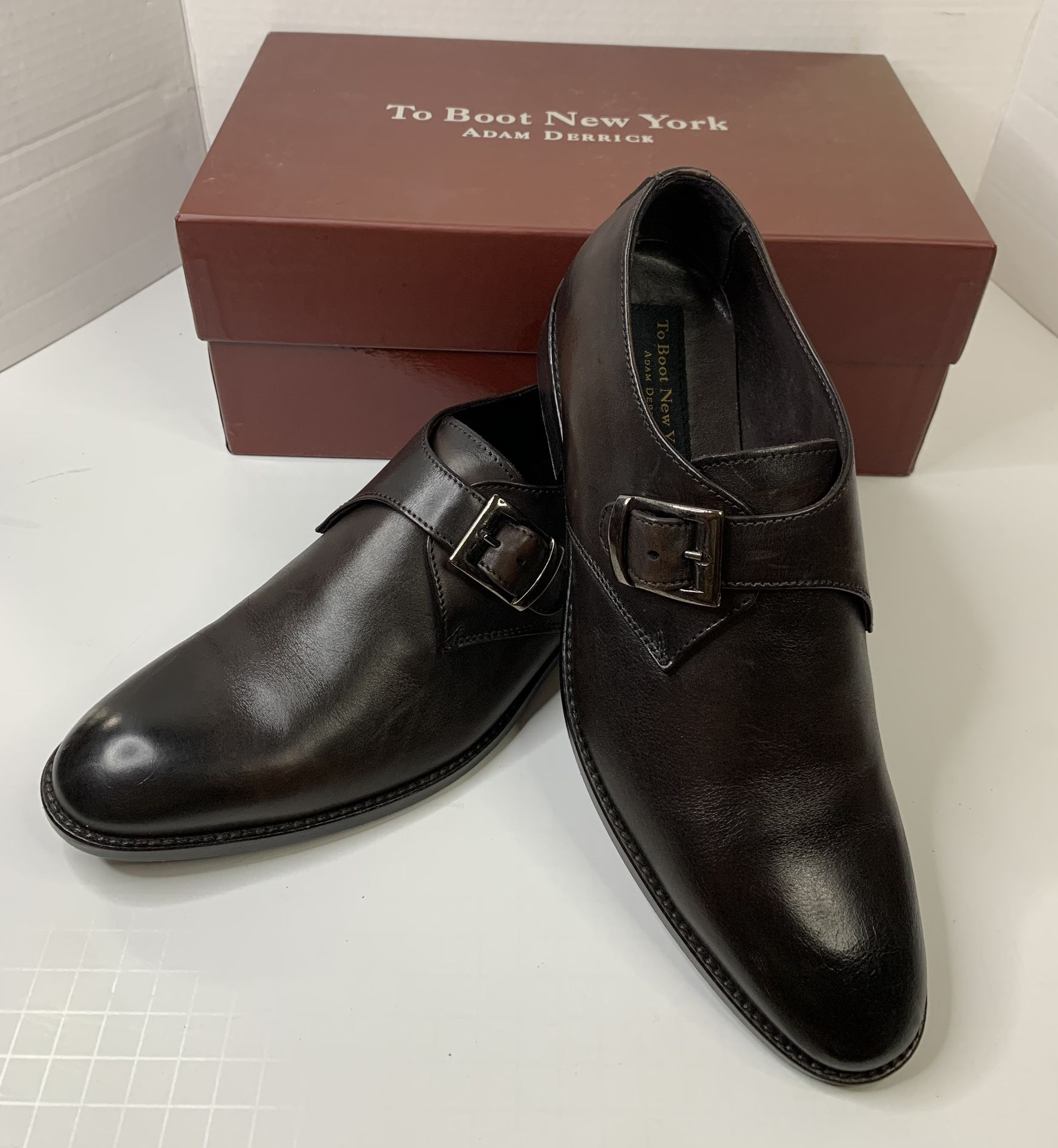 To Boot New York Leather Monk Italy Loafers Size 8M