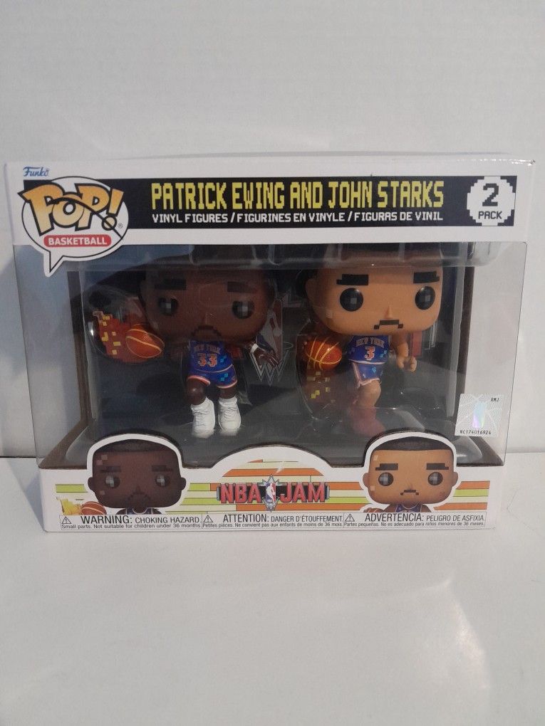 Funko Pop NBA Jam Knicks Patrick Ewing And John Starks 2 Pack