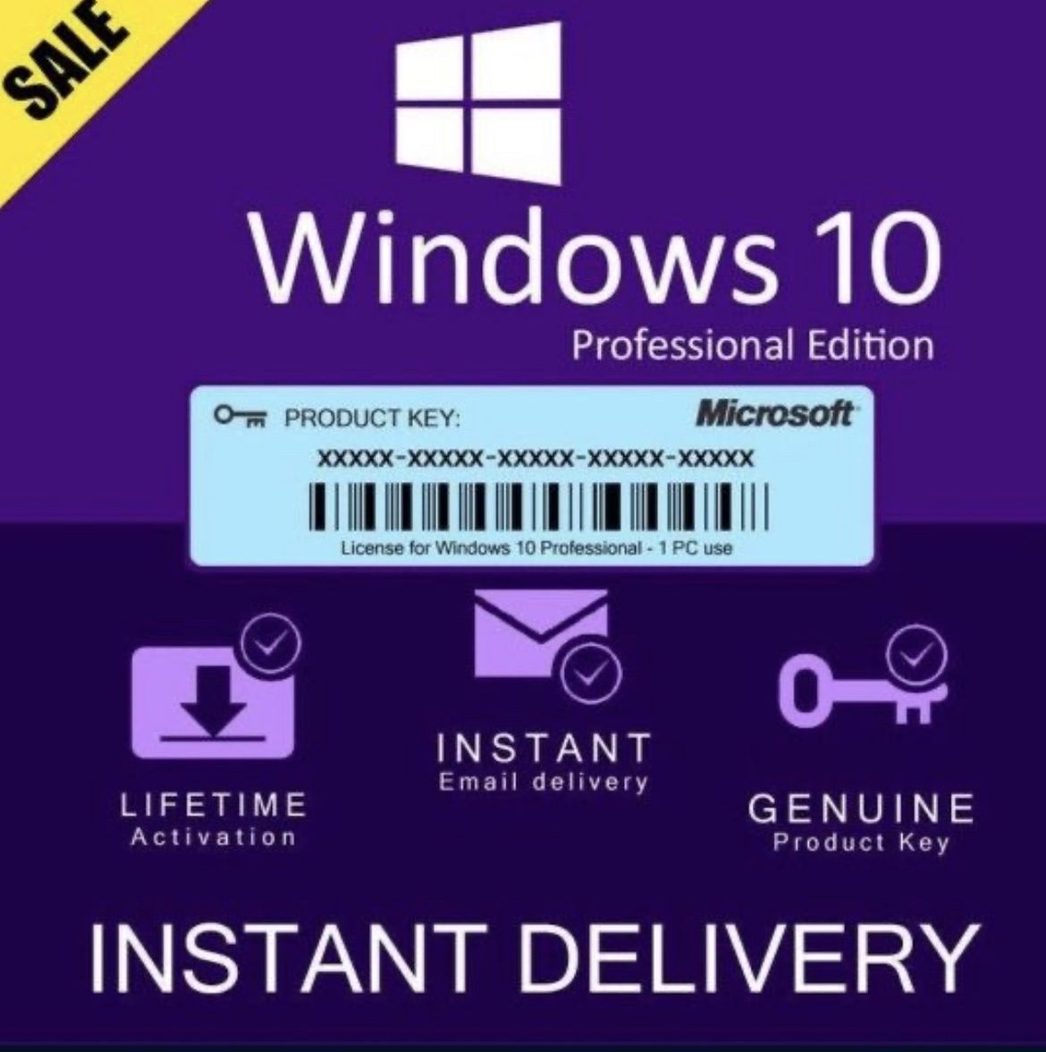 Windows 10 Pro Retail License Key