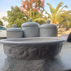 Vintage Jars & Baking Dish