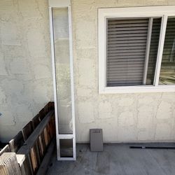 PetSafe Freedom Patio Panel Pet Door – Sliding Glass Door Insert, White, with Lock & Hardware