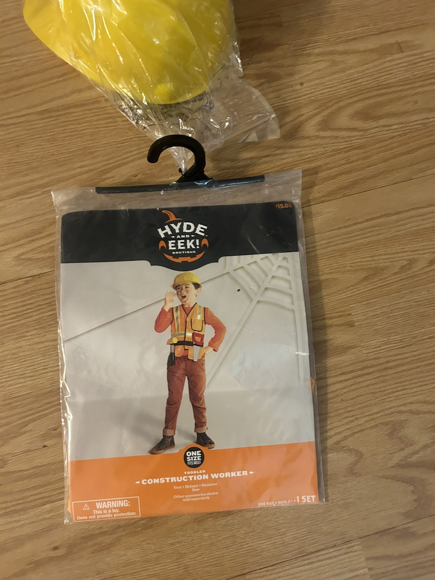 Toddler' Construction Worker Halloween Costume Hyde and Eek Vest Hat Tool Belt