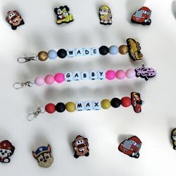 Custom Made Character Baby Pacifier Clips 