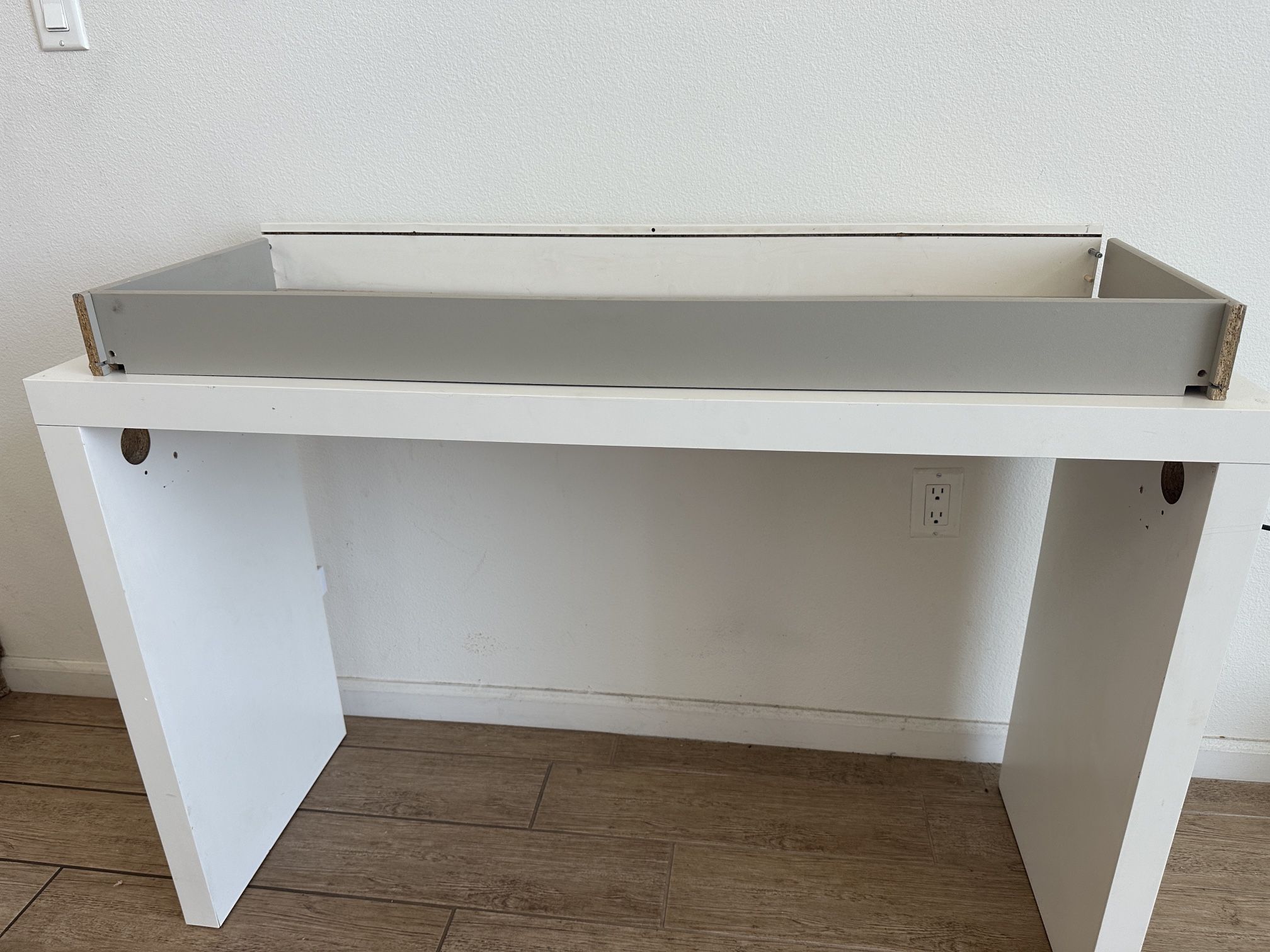 IKEA Glass Top Vanity Table Desk