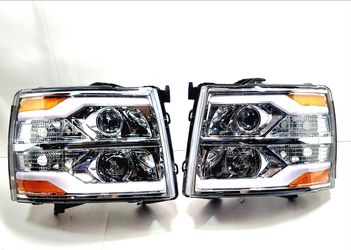 HEADLIGHTS LED FOR 07-14 CHEVY SILVERADO