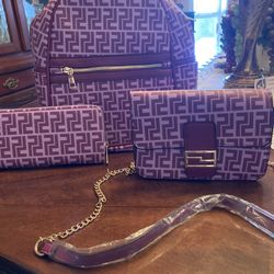 Mochila Con Cartera Y Crosbody Bag