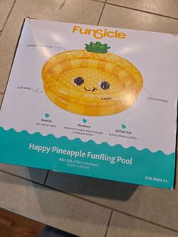 FunRing Pool Happy Pineapple, 48×12", New