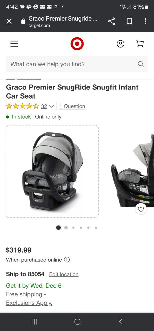 Graco snugride snugfit 35 xt infant car seat