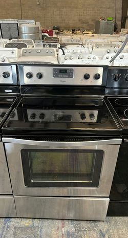 Whirlpool Stainless Steel Electric Range Glass Top