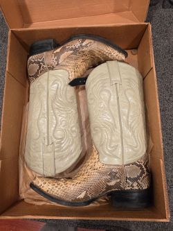 Faux Snake Skin Boots
