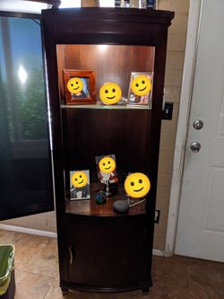 Entertainment center dark brown