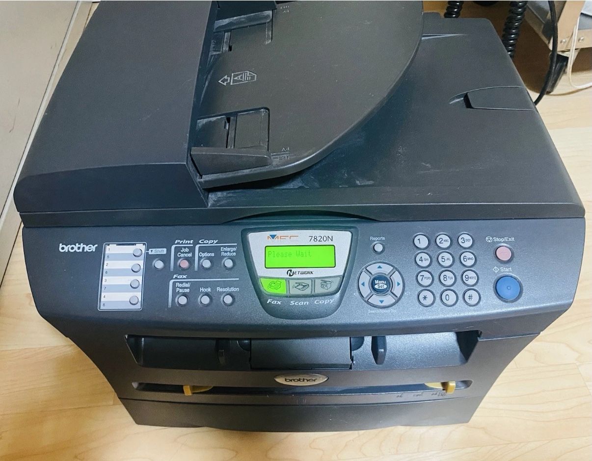 Brother MFC-7820N Monochrome Laser Printer Scanner Copier Fax Machine Read Description