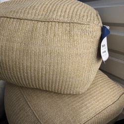2 pillow comfort stools indoor/outdoor 