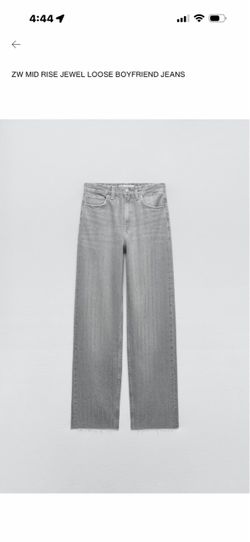 Zara jeweled mid rise boyfriend jeans