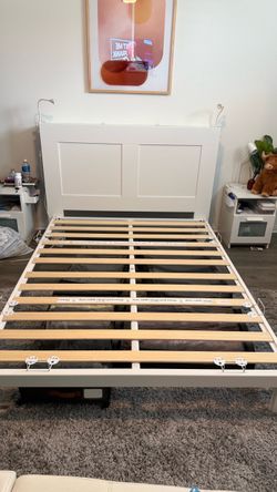 Queen bed frame and headboard