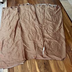 Red And Gold Curtains 