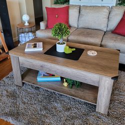 Gray Coffee Table With Lift Top