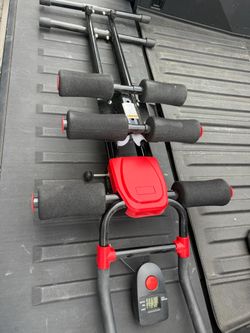 Ab Roller Abdominal Trainer Exercise Machine with Digital Counter Foldable
