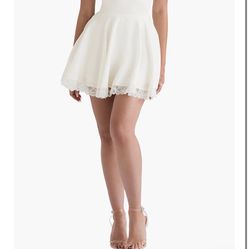 Kaia Lace Trim Fit & Flare Minidress HOUSE OF CB
