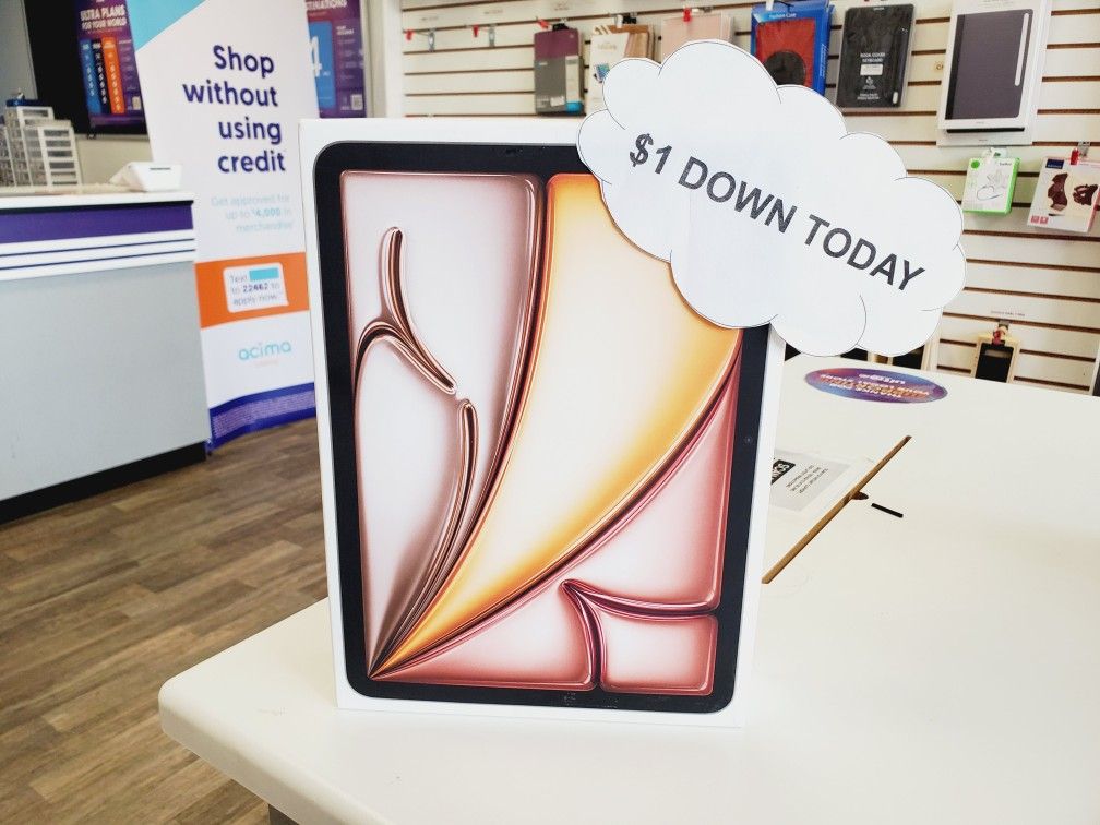 Apple IPad Air 6th Gen Tablet - Pay $1 DOWN AVAILABLE - NO CREDIT NEEDED