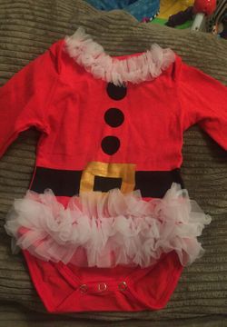 Super cute, size 3 months Christmas outfit for baby girl.