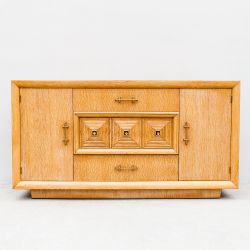 Vintage Art Deco Oak Sideboard in the Style of Maxime Old