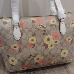 Coach Bag, Flower Pattern- Brand New
