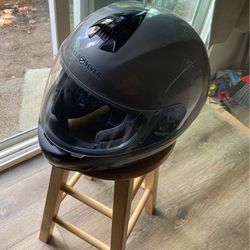 Grey Motorcycle Helmet