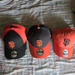 New Era and 47 Brands San Francisco Giants Baseball Adjustable Hats