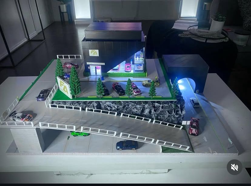 Hot Wheels Diorama (20x30) (1/64 scale)