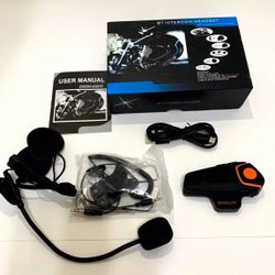 Last Chance!- BT-S2 1000m Motorcycle Intercom 3 Riders Helmet Interphone Bluetooth Headset FM