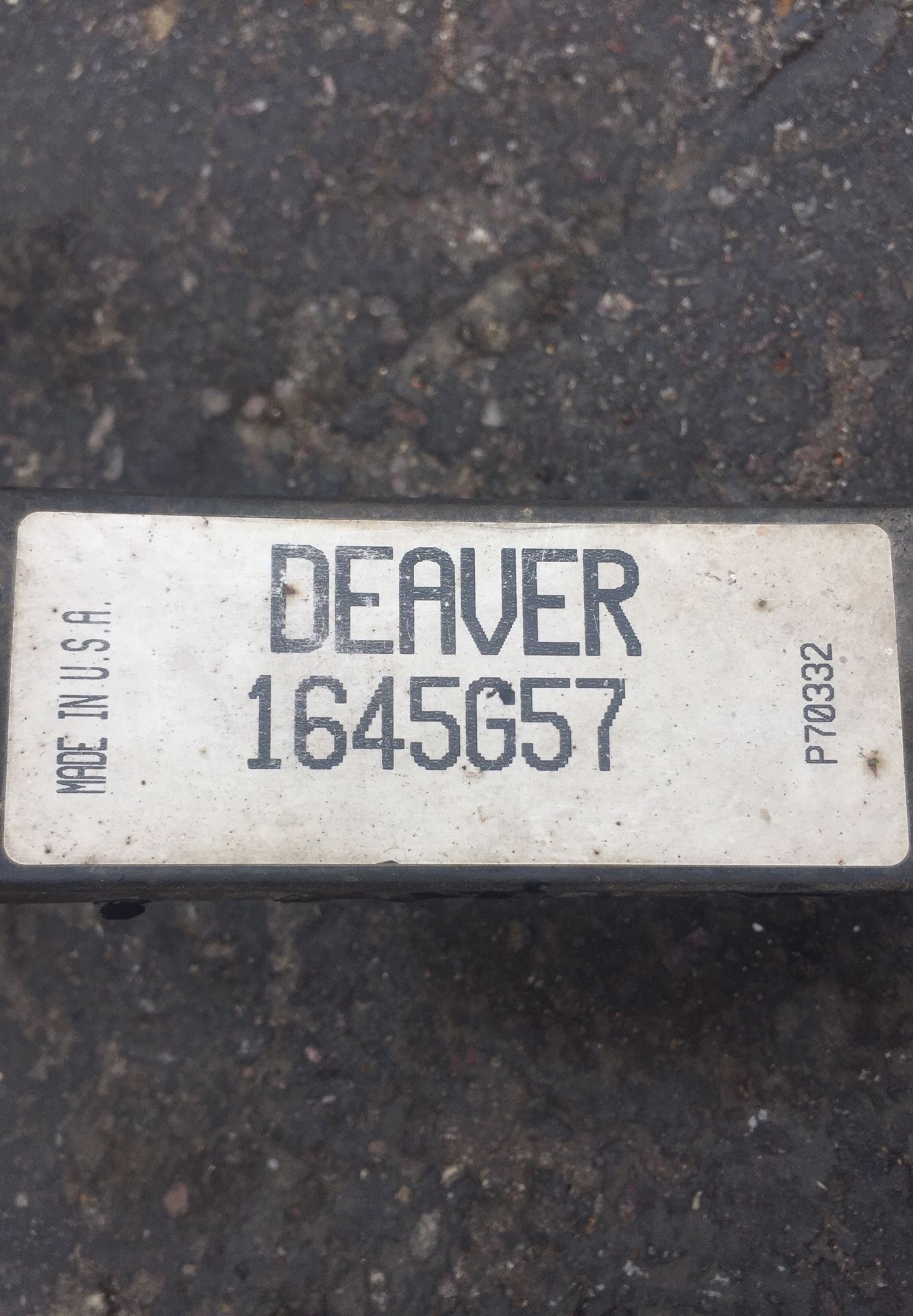 2000-06 Toyota Tundra Deaver G57 10 leaf bolt in rear leaf springs