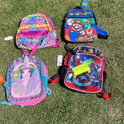 Four backpacks