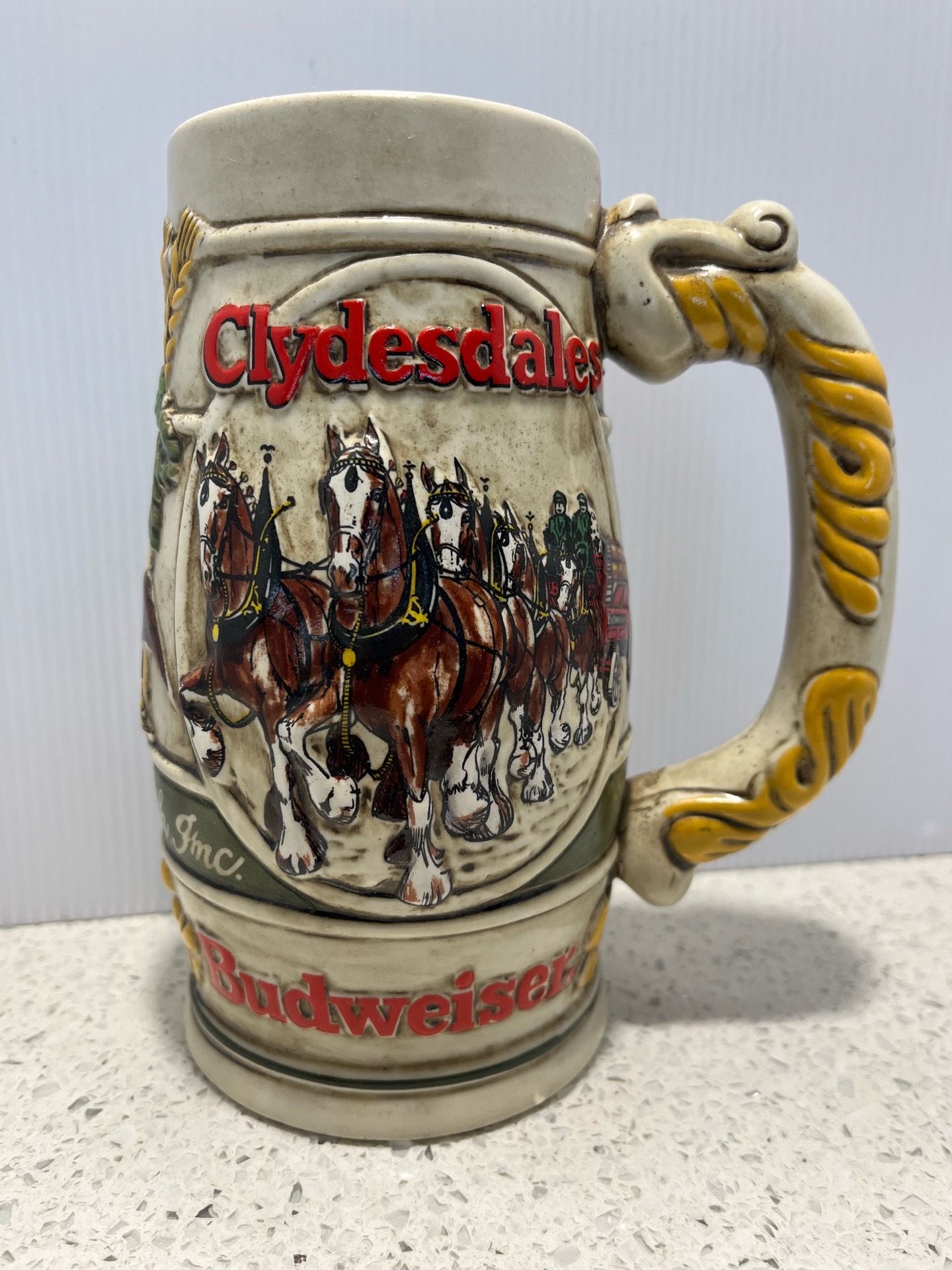 18 Oz Beer Mug Budweiser Vintage
