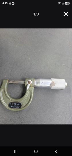Mitutoyo 103-177 Mechanical Micromete 0-1"/.001