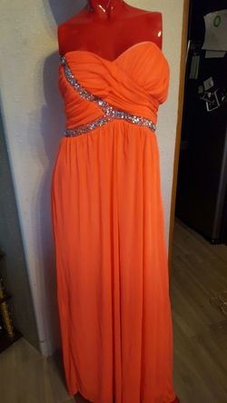 NEW Neon Orange Promo Dress Size 7 & 13