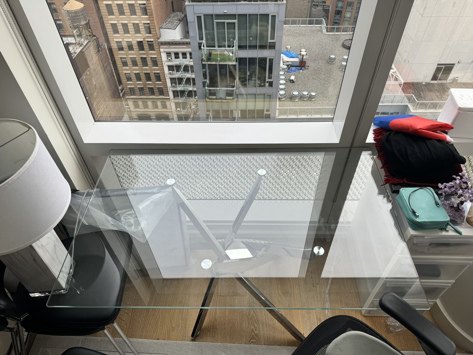 Glass Dining Table With Black Chairs 