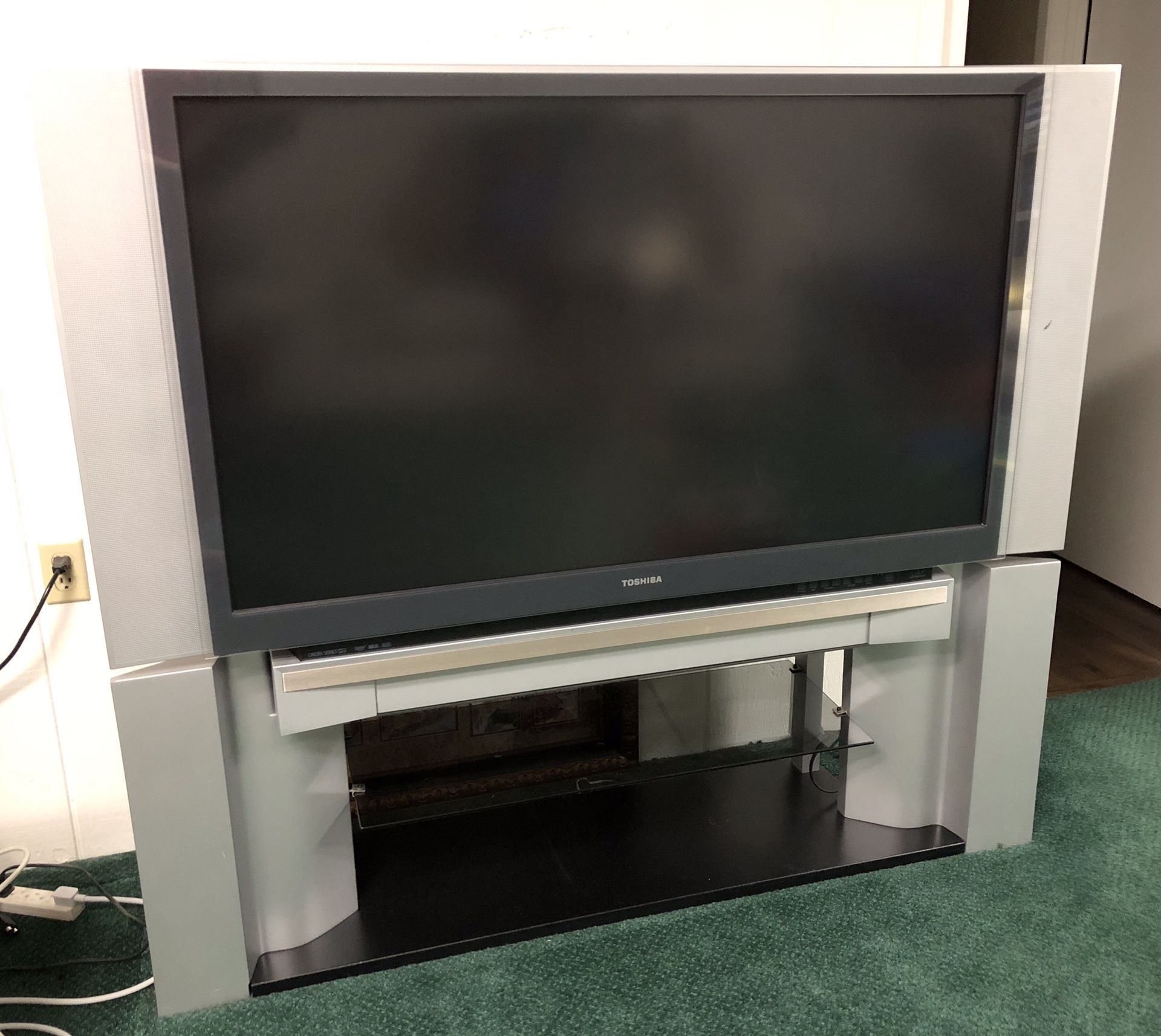 Toshiba TV (52”) + TV Stand + extra bulb