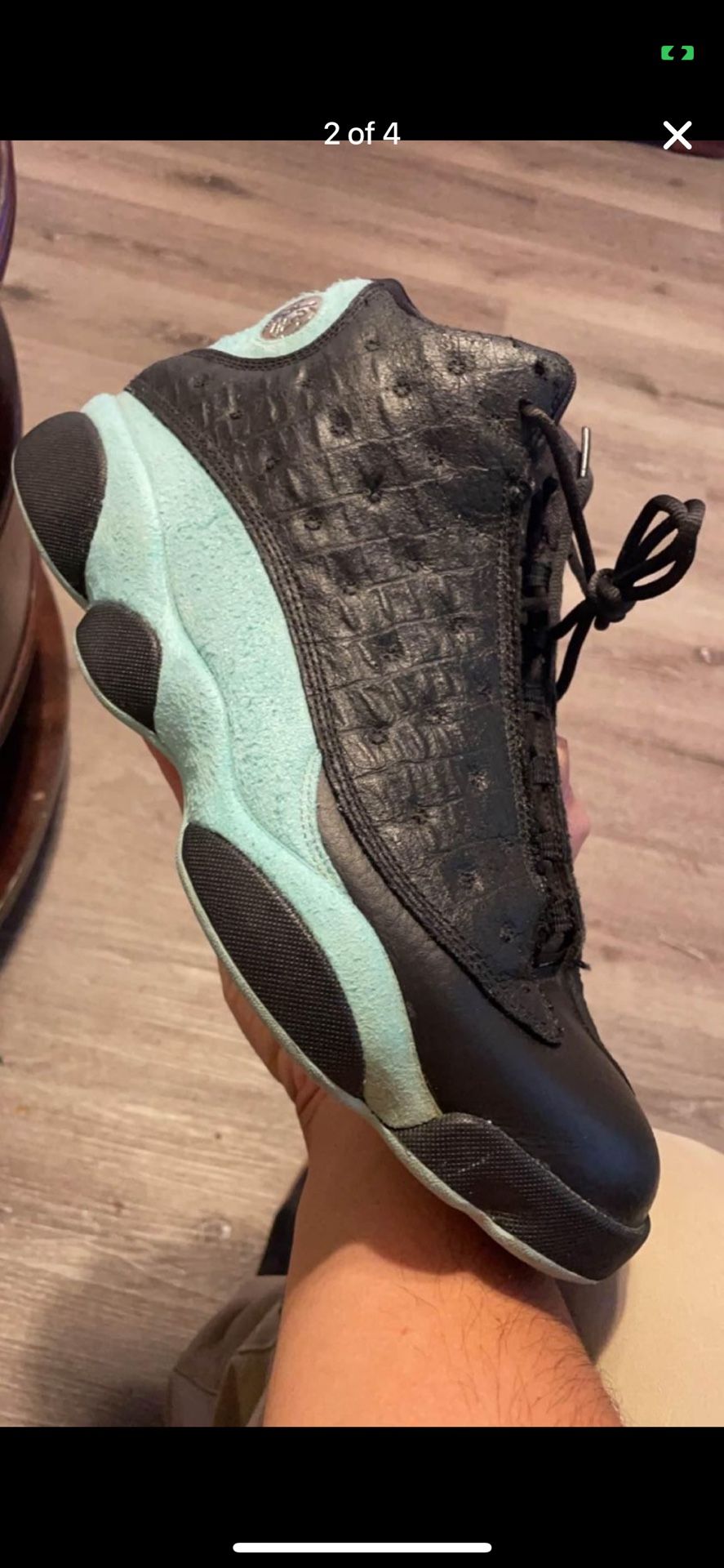 Air Jordan 13 Island Green (aka Tiffany’s).  Men’s 12