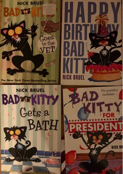 4 Bad Kitty books gently used