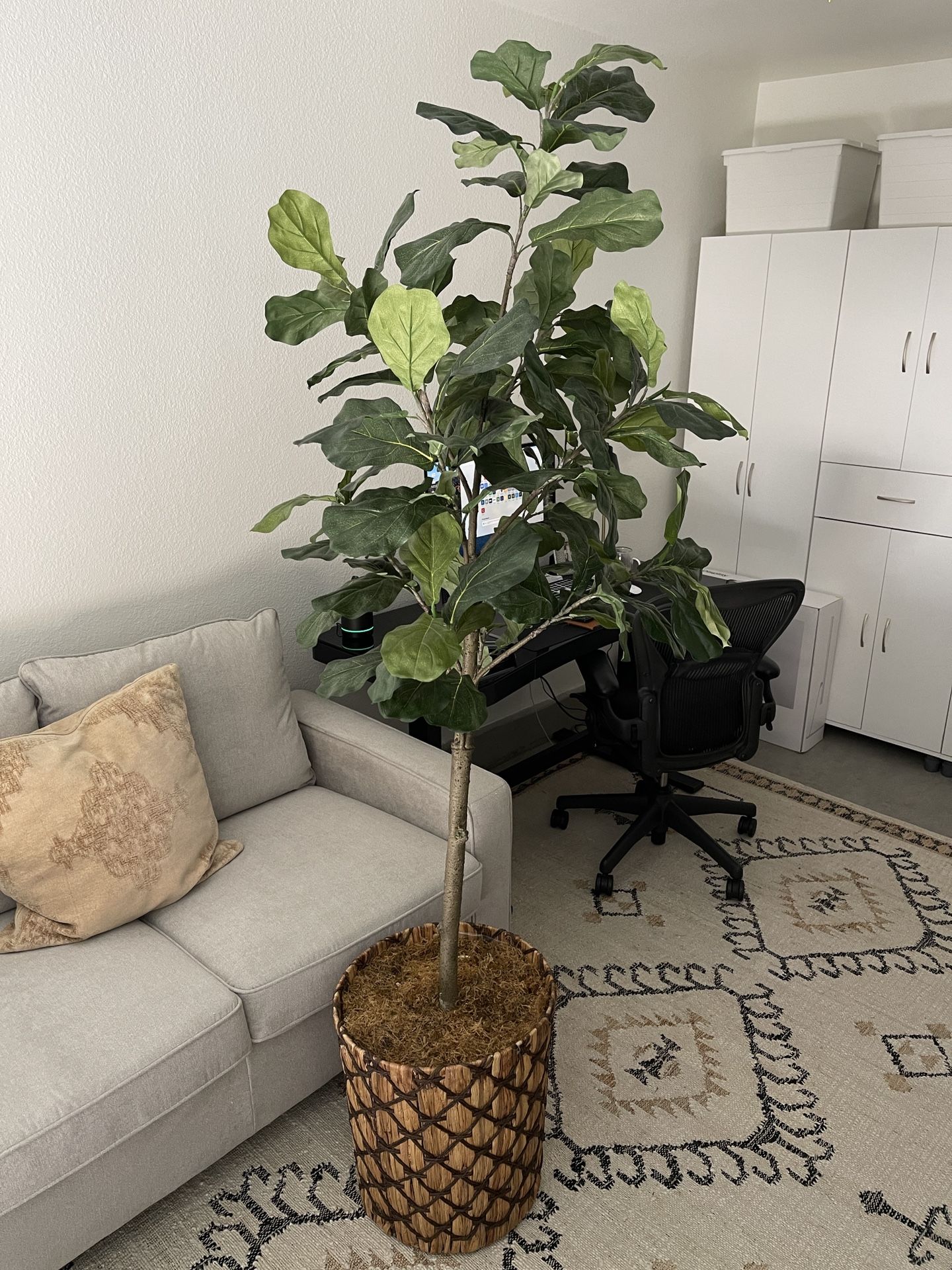 Faux Potted Fiddle Leaf Tree