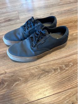 Men’s Black Vans Size 10.5 - like new