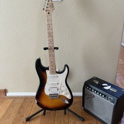 Fender MIM Superstrat W/ Fender Amp