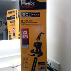 Combo Set DeWalt 60 Volt 16in Chainsaw 6ah Battery And Charger 