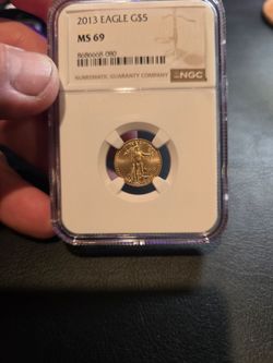 2013 gold eagle 1/10 OZ ms69