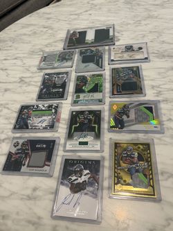 Seattle Seahawks Football Relic & Auto Card Lot
