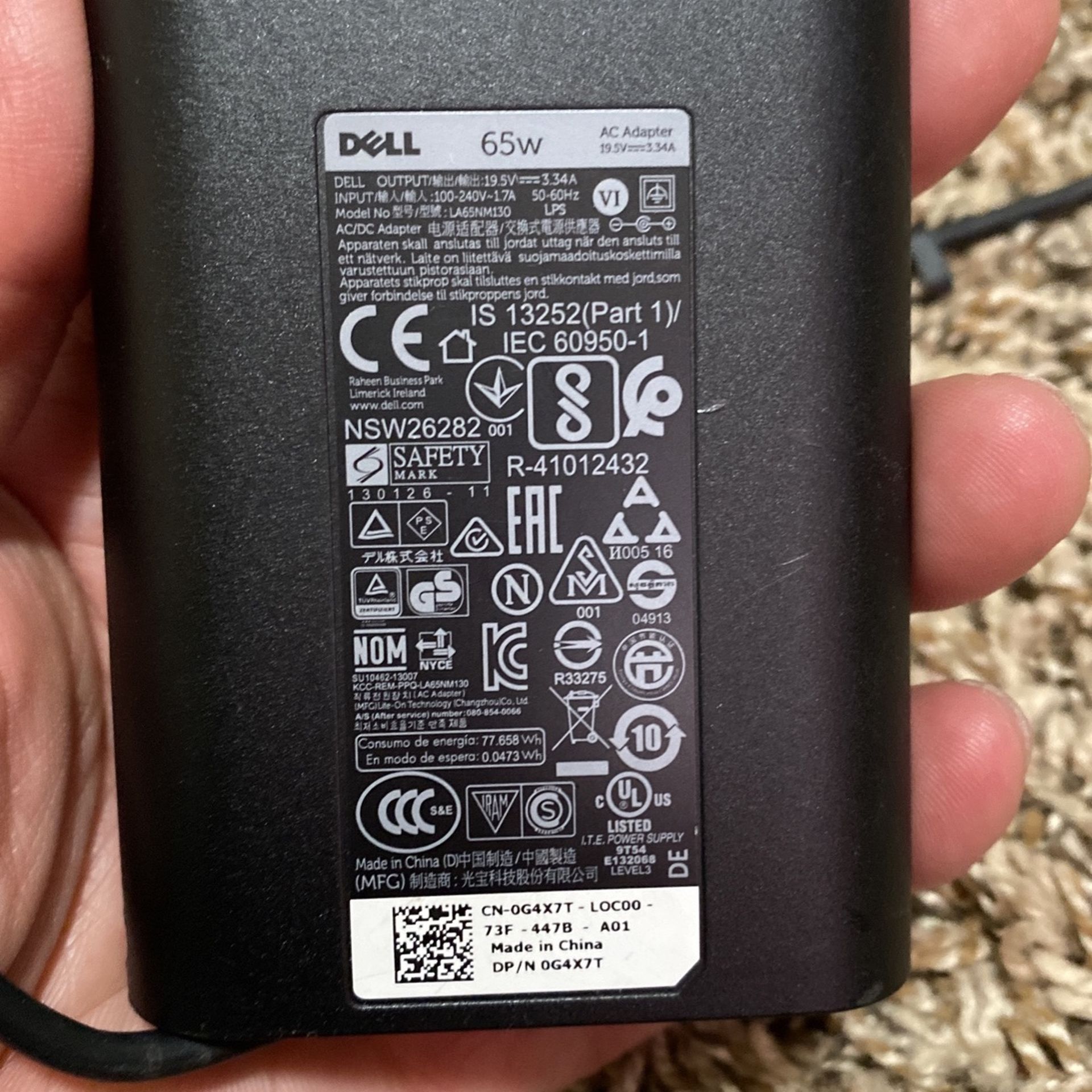 Dell Charger 65w