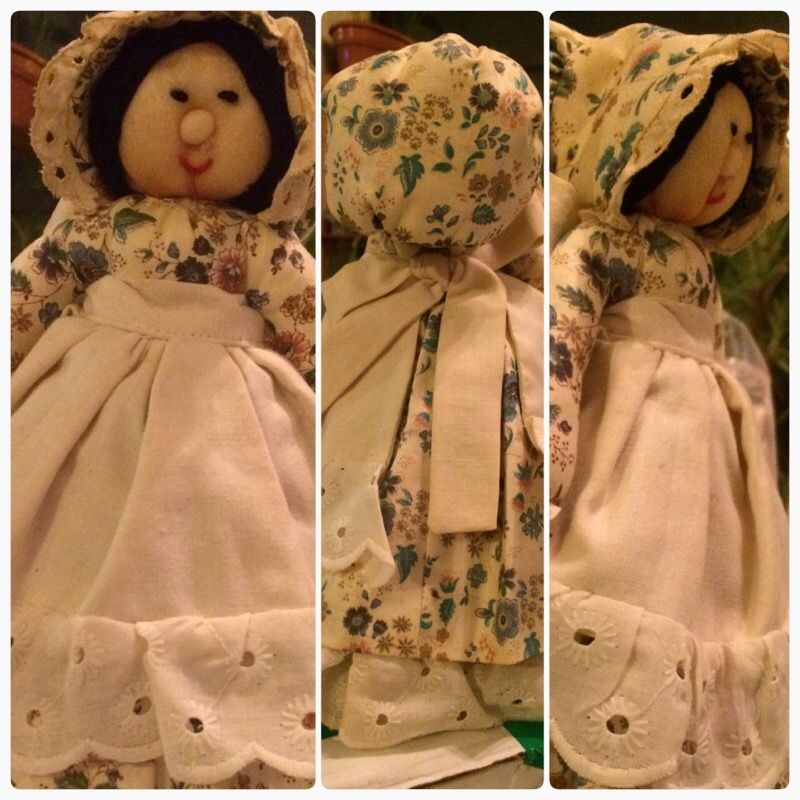 Cotton filled decorative flower doll