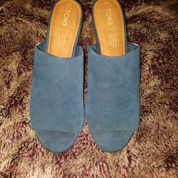 Toms- Blue Suede Women's Dress Shoes
